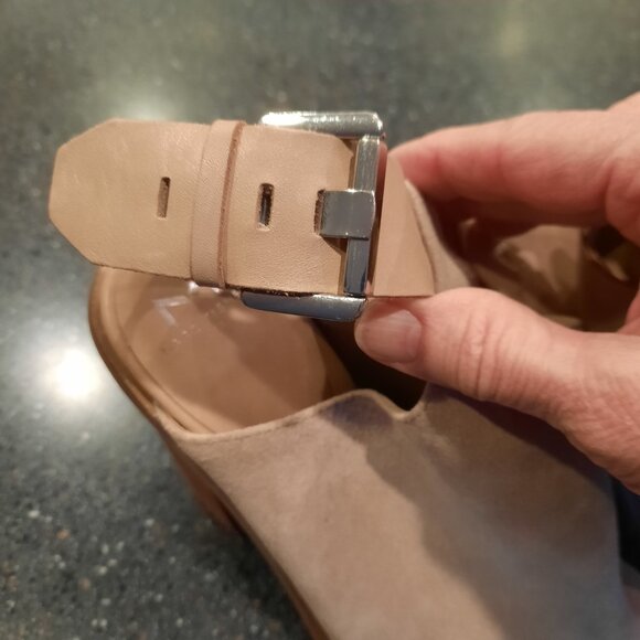 Marc Fisher MLVashi Ankle Strap Sandals in Beige, Size 8M - Picture 9 of 13